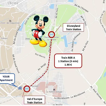 Studio Disneyland 4 Personnes Apartament